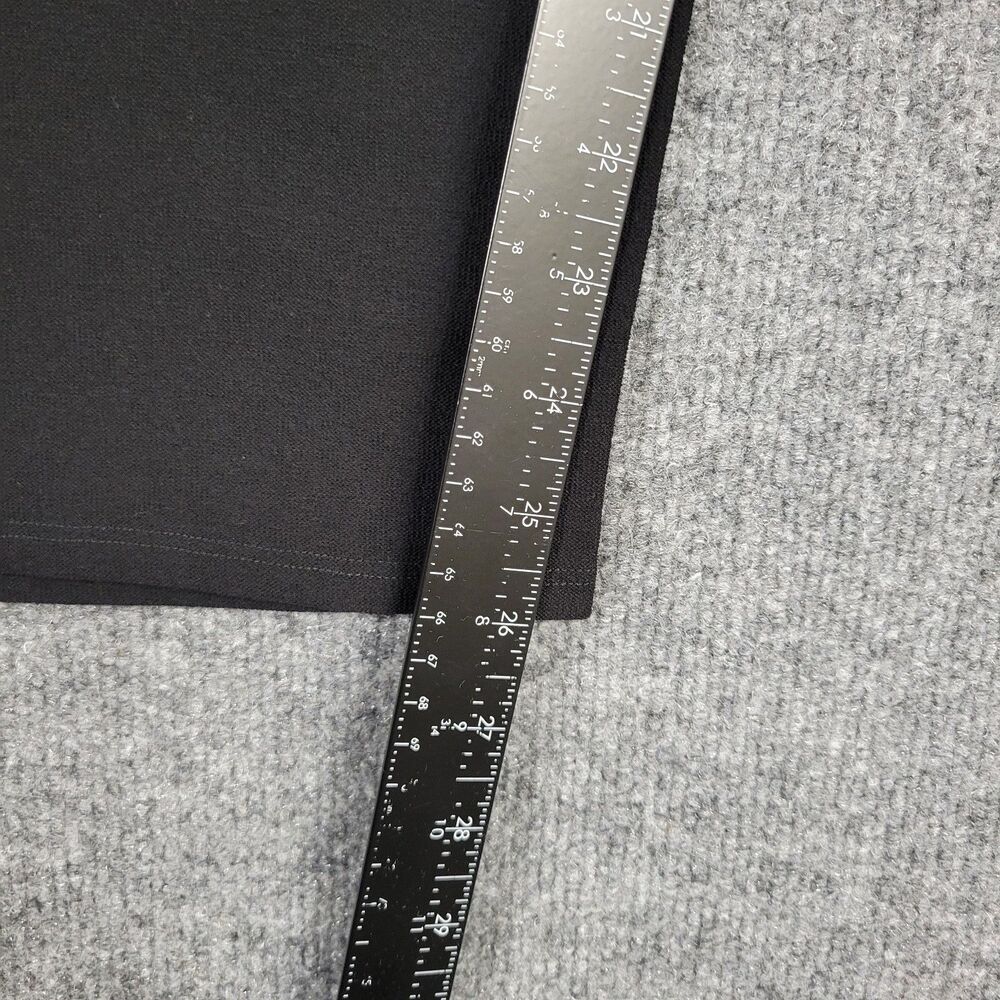 EILEEN FISHER Black Crepe High Rise Tapered Crop Stretch Pull On Pants SIZE 1X - Picture 9 of 9